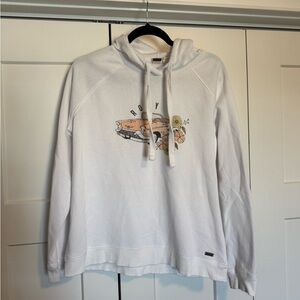 Roxy White Graphic Hoodie